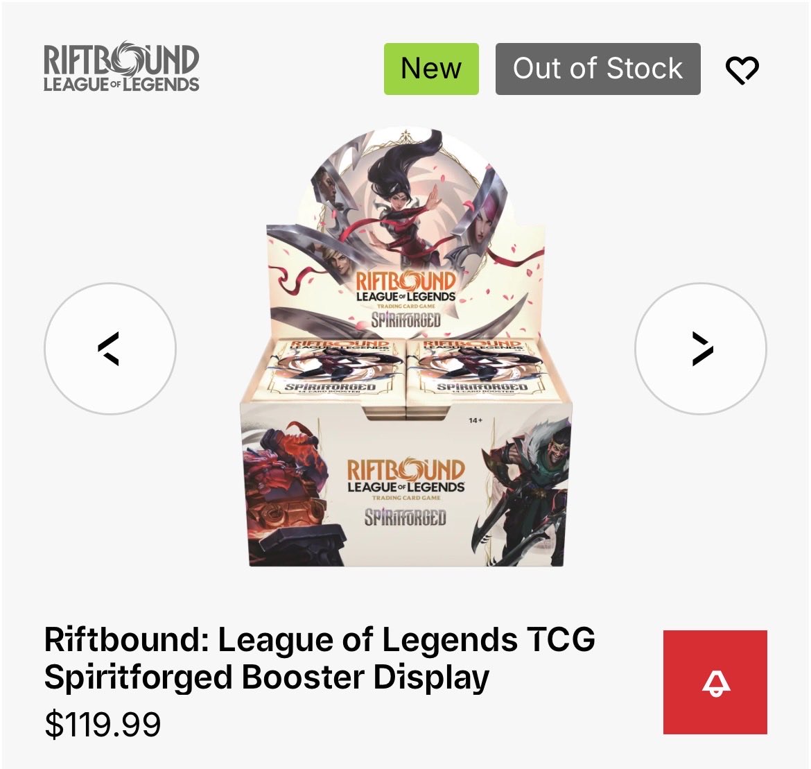 Spiritforged preorders were blink and you miss it from Riot, and I guess my friends and I blinked!

Hopefully we’ll be able to find some boxes at LGS’s