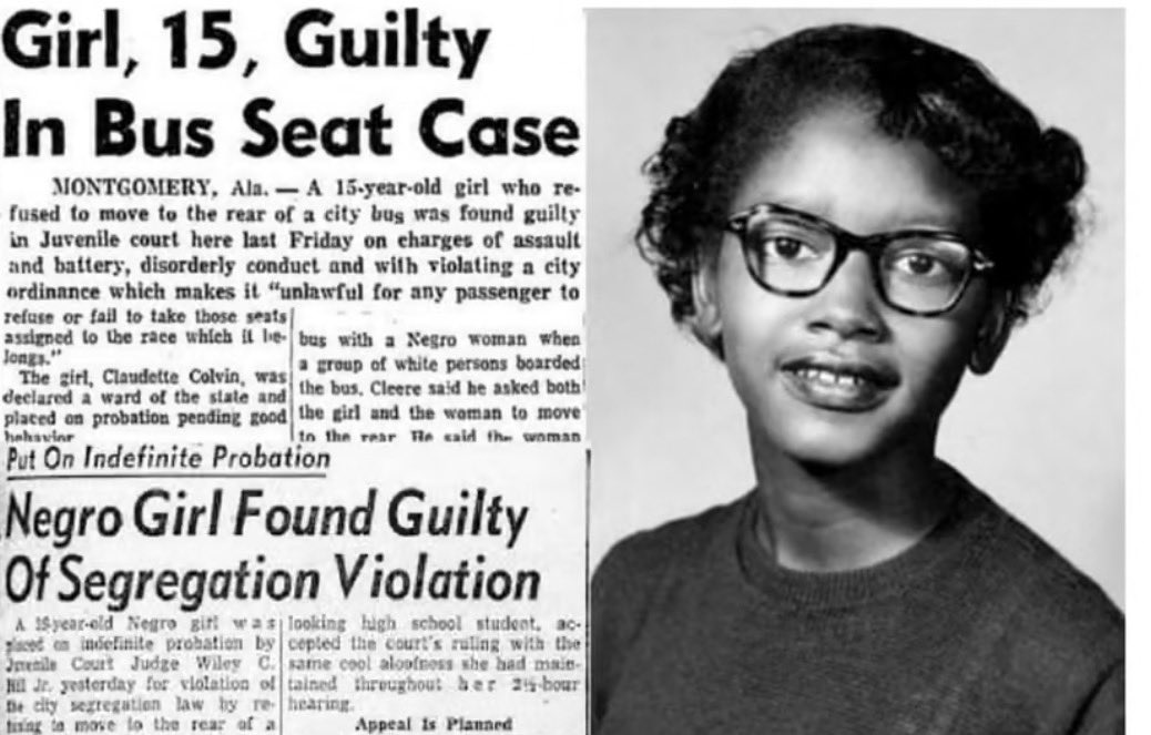 dwannb's tweet image. Rest in Power, Claudette Colvin.
At just 15 years old, you refused to give up your seat on a segregated bus in Montgomery—nine months before Rosa Parks. Long before the movement found a version of courage it felt comfortable presenting to the world, you stood firm, clear in your…