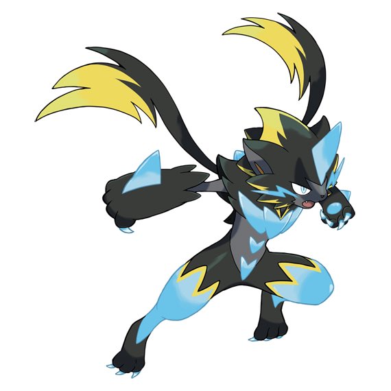 DailyZeraora's tweet image. Mega Zeraora Official Art!!