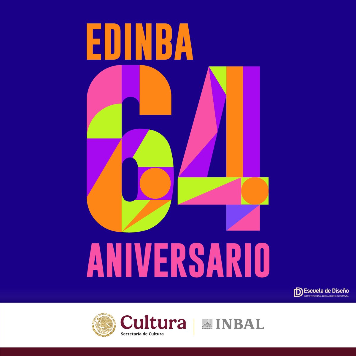 ¡64 años formando profesionales del diseño!
La Escuela de Diseño del Instituto Nacional de Bellas Artes y Literatura cumple 64 años desde su fundación, en febrero de 1962.