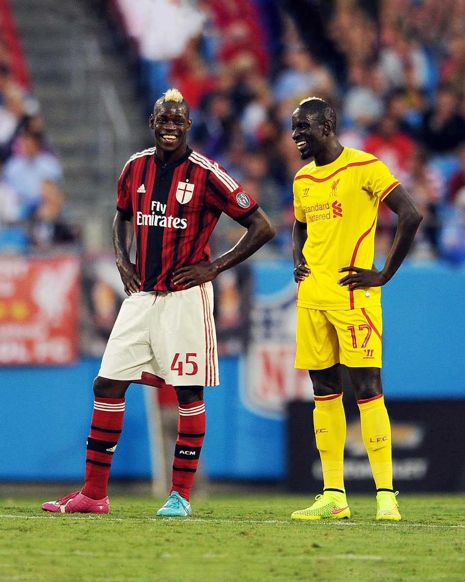 vsrsus's tweet image. Mario Balotelli and Mamadou Sakho (2014)