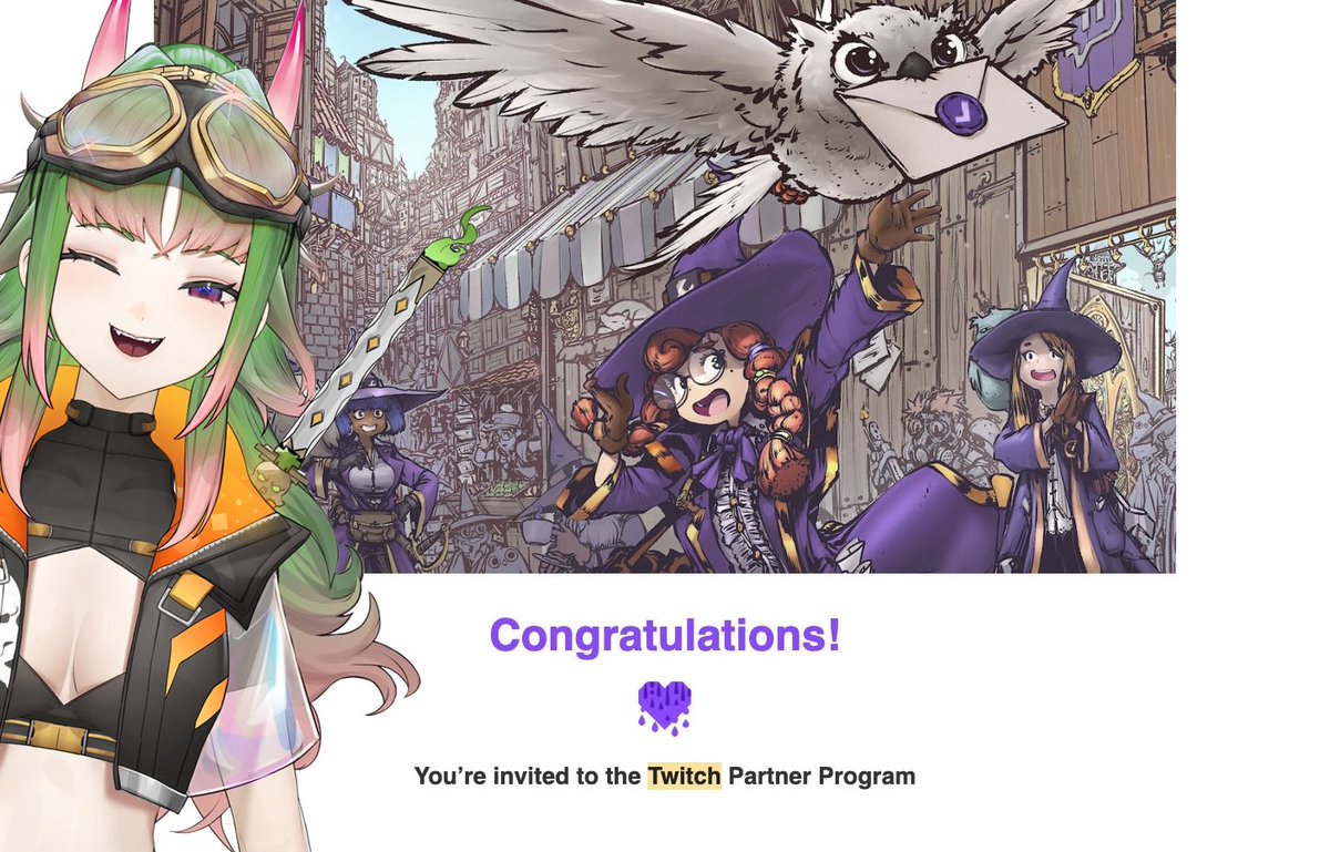CaptainBeezy's tweet image. I made Twitch Partner 😭💜
Feels like finding treasure with the best crew i could ask for!
i genuinely could not have done this without the Capycult.
Celebration stream tomorrow at 7pm EST 🍕🏴‍☠️
