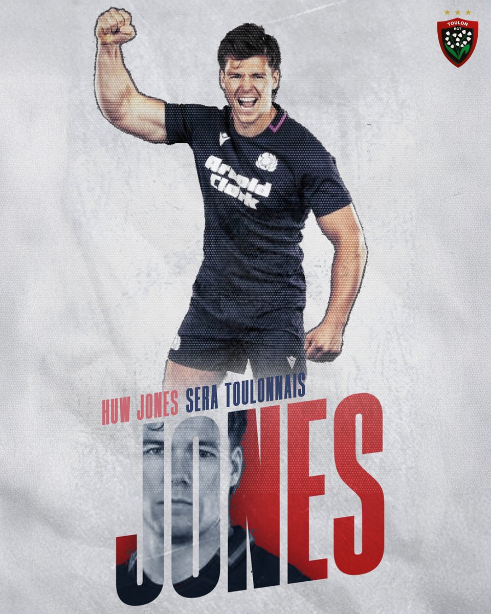 RCTofficiel's tweet photo. 🆕🏴󠁧󠁢󠁳󠁣󠁴󠁿

Après plusieurs semaines de négociations, le RCT est heureux d'annoncer la signature de Huw Jones pour les 2⃣ prochaines saisons ✍️❤️🖤

Le communiqué 👉 https://t.co/eREx3fTHuJ

#ParceQueToulon https://t.co/ZjpOQh3MXI