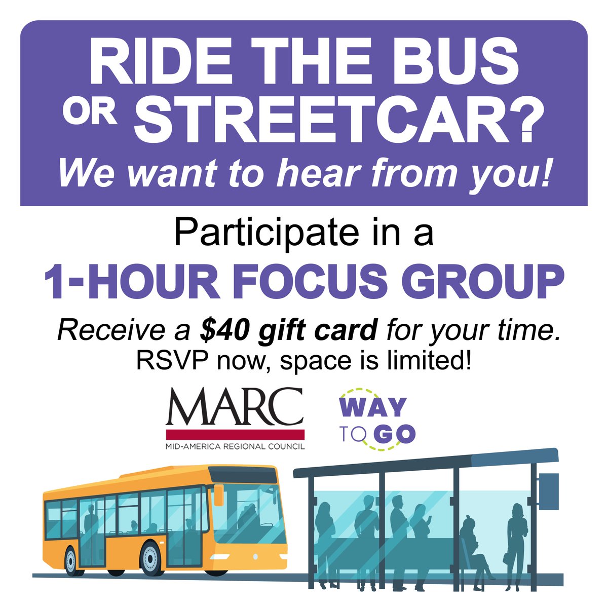 Help shape the Smart Moves Transit and Mobility Plan! <a href="/MARCKCMetro/">MARCKCMetro</a> is in the process of updating its 20-year regional plan for transit and mobility. You can participate in a focus group and share your experiences.

Sign up👇
docs.google.com/forms/d/e/1FAI…