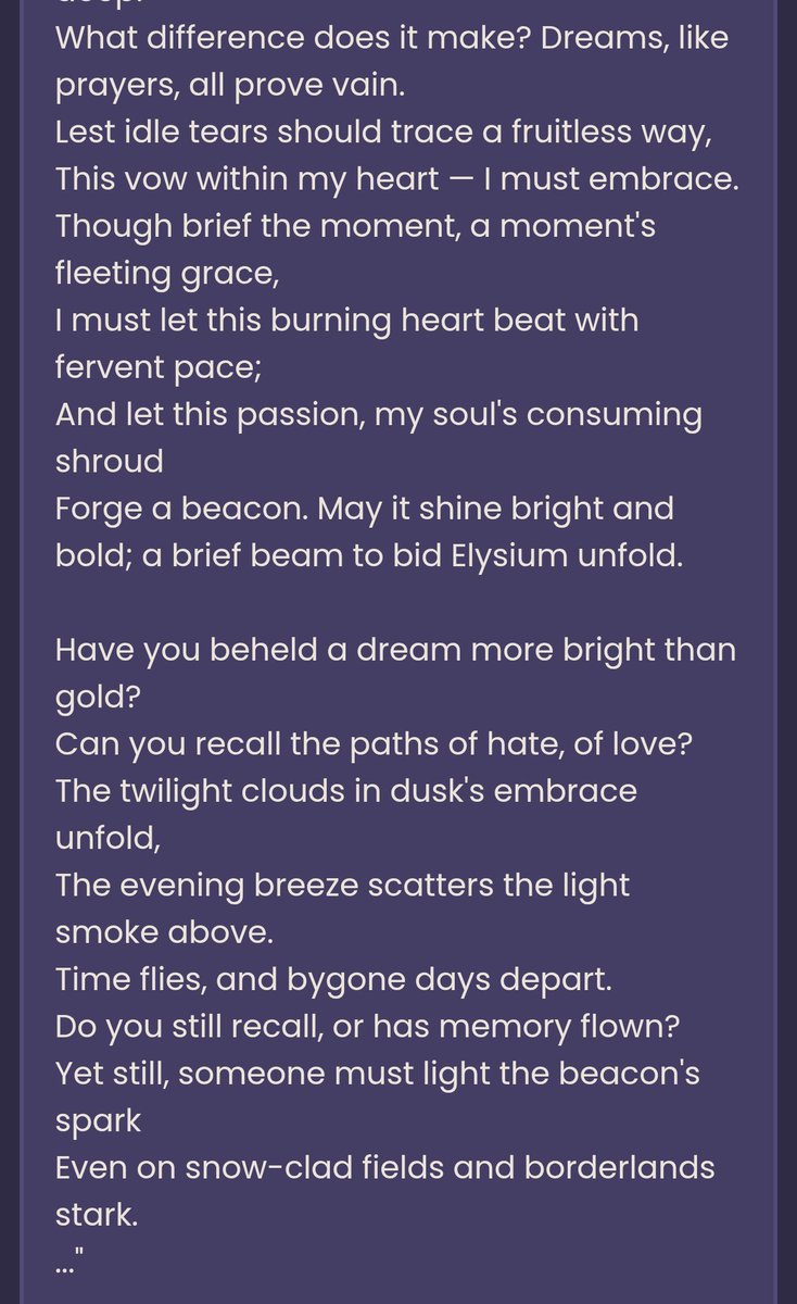 Have you beheld a dream more bright than gold?