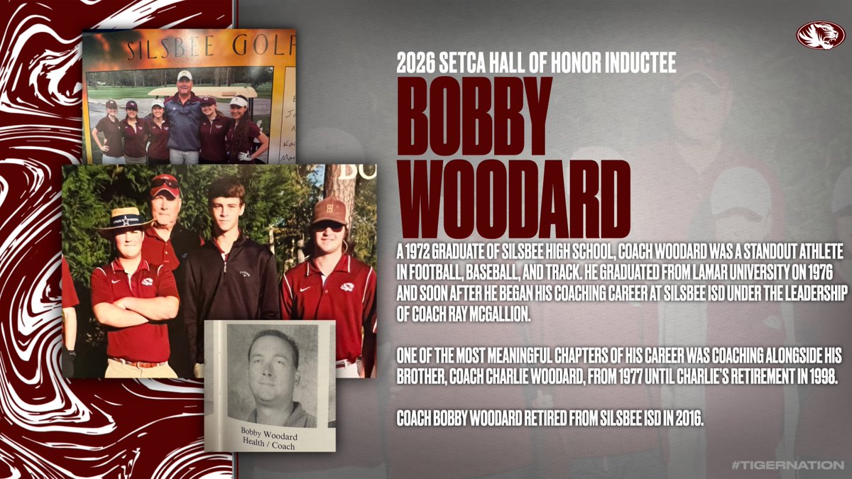 SilsbeeISD's tweet image. 🐯A LEGACY TO HONOR🐯 | Congratulations to Coach Bobby Woodard on his induction into the Southeast Texas Coaches Association Hall of Honor! A proud Silsbee ISD alumnus and longtime Tiger coach.
#TigerNation #TigerPride

READ MORE: bit.ly/4jHslIW