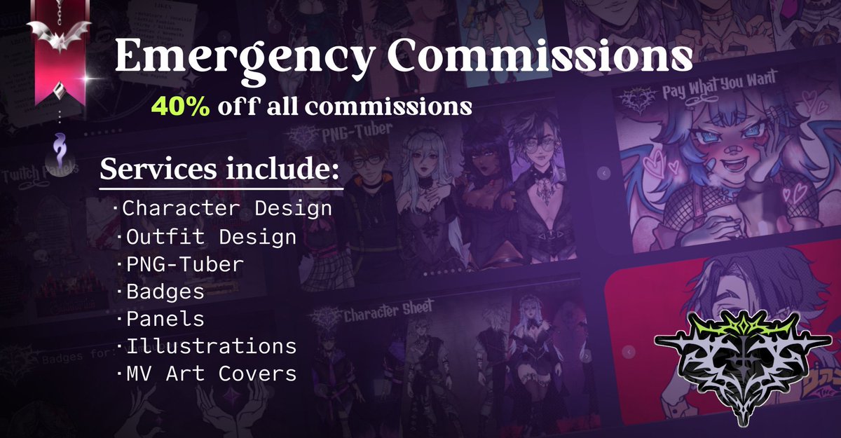 Emergency commissions are still 40% off.

I’m really in need of funds to move out asap. I basically need to restart my life from 0. 

If you aren’t able to commission me, please share and repost to head spread the word.

#Vtuber | #VGencomms