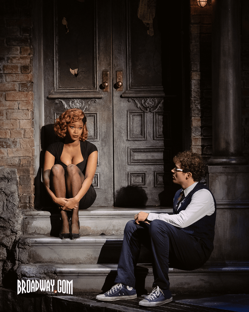 broadwaycom's tweet photo. Suddenly, Joy and Joshua! 🪴 First look at Joshua Bassett and Joy Woods together in LITTLE SHOP OF HORRORS. 💚

See the full photo gallery here: https://t.co/VIfKsuMtYH 

📸: Michaelah Reynolds

#offbroadway #joshuabassett #joywoods #littleshop https://t.co/lEw3pZVjiI