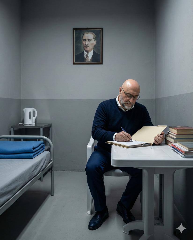 300 gün!

Dile kolay. Küçücük bir hücre. Ondan da küçük bir pencere. Burada insanlığın bulduğu ilk icat bile yok. Ateşten mahrumuz. Değil sıcak bir yemek yapmak, sahanda yumurta yapmak bile mümkün değil. Hepimizin her gün kullandığı ve ihtiyaç duyduğu aletler ve teknolojiler de