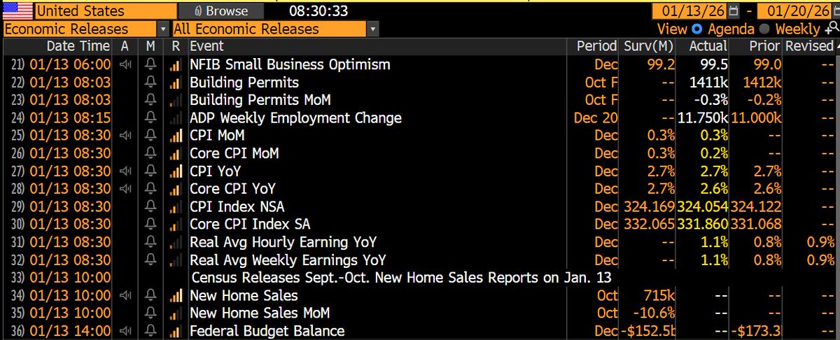 *US DEC. CONSUMER PRICES RISE 0.3% M/M; EST. +0.3%

*US DEC. CORE CPI RISES 0.2% M/M; EST. +0.3%