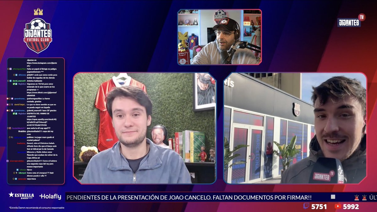 📺 DIRECTO <a href="/JijantesFC/">Jijantes FC</a>

Al Hilal pide una afirmación de ciertos requisitos para acabar de oficializar la llegada de Joao Cancelo al Barça 

De ahí viene la demora con la rueda de prensa que estaba prevista a las 13:30 de este mediodía

🔗 twitch.tv/gerardromero