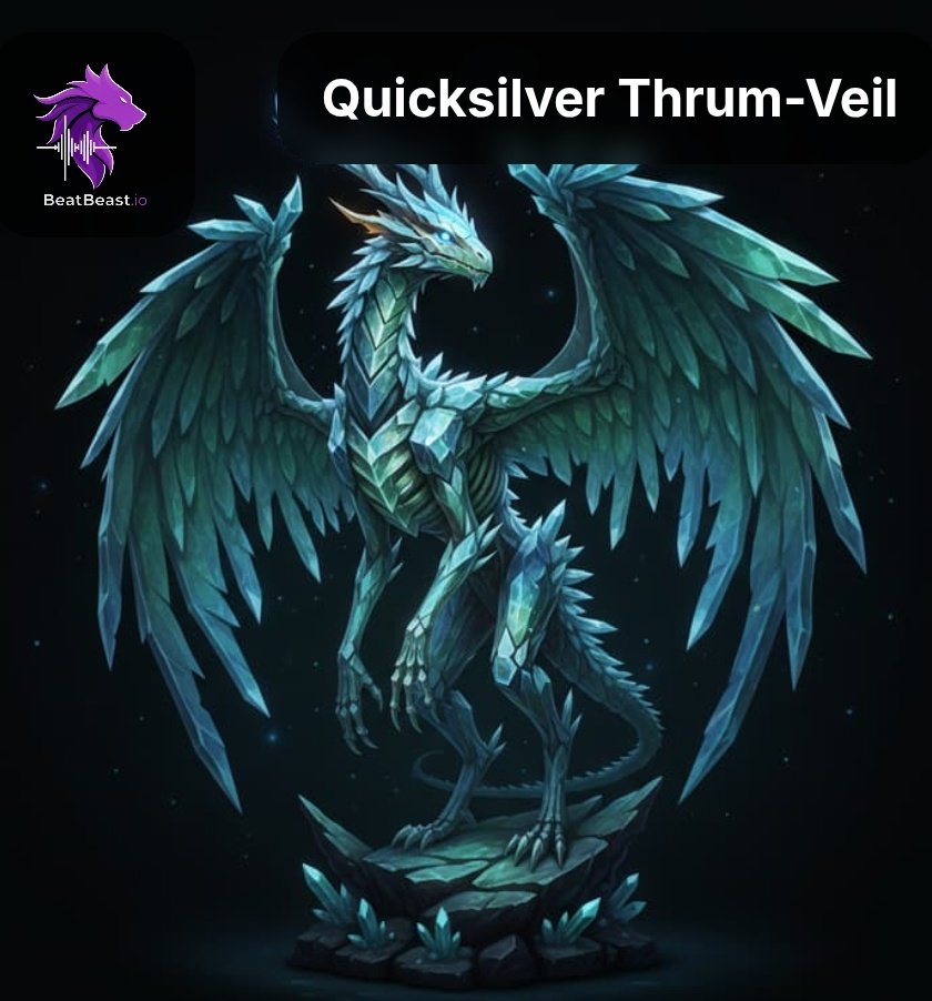 My heartbeat just created this: 'Quicksilver Thrum-Veil'. What beast lives inside your rhythm? Find out at BeatBeast.io #BeatBeast beatbeast.io/beast/e77g2b9q