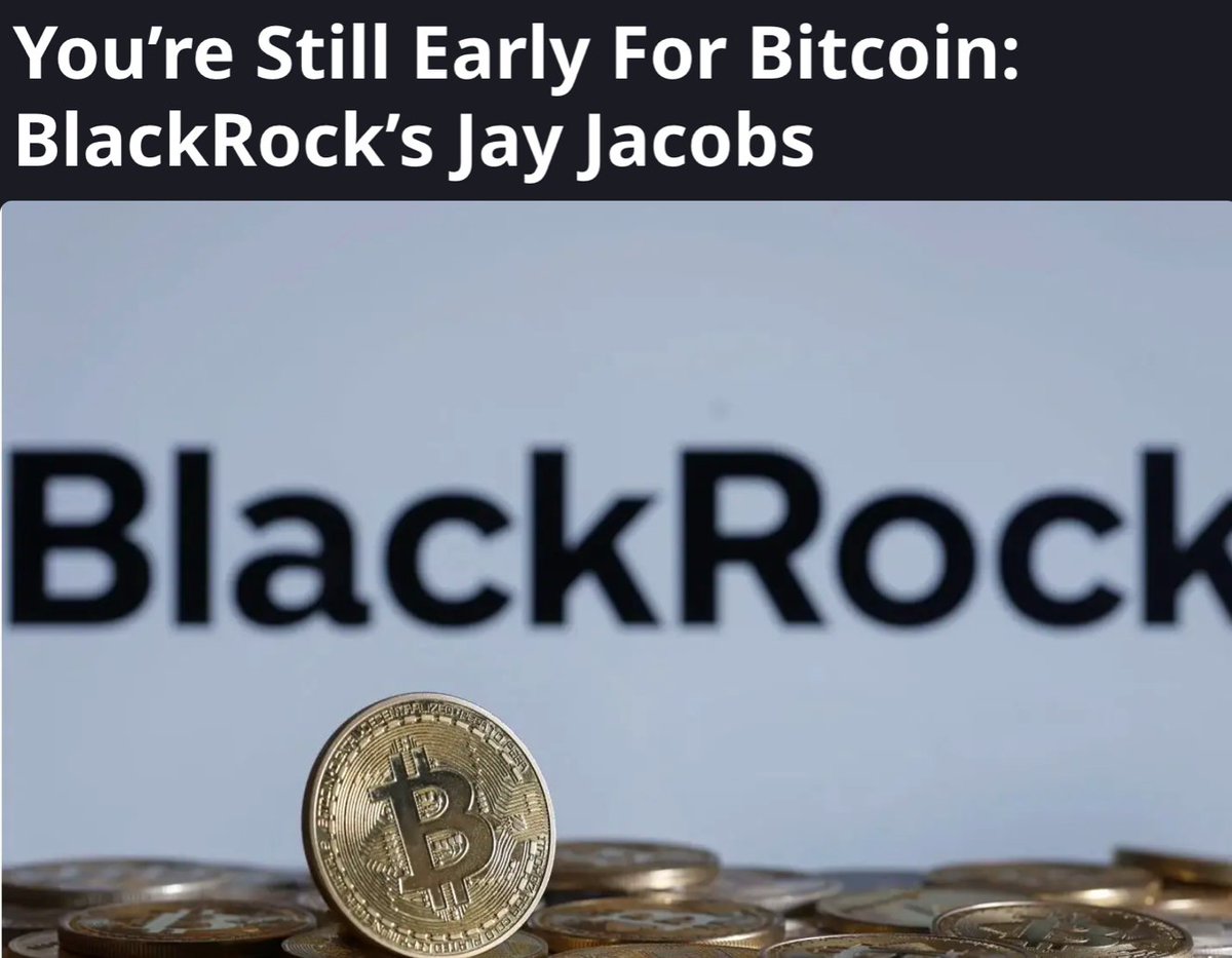 비트코인은 아직 걸음마 단계?? 👶🚀 】 BlackRock의 미국 주식 ETF 헤드를 맡고 있는 제이콥스 형님이 CNBC와의  인터뷰에서 아직 비트코인은 초기 단계에 있다고 이야기를 했습니다 $BTC ETF를 시작한지 2년이 됐지만 아직 교육단계이고