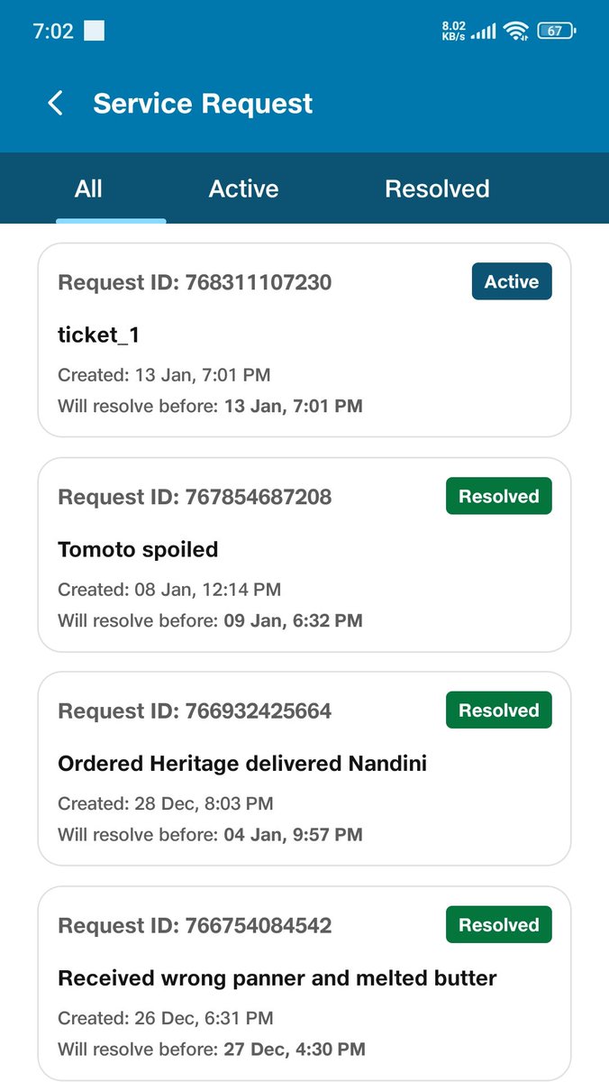 Prasanth_459's tweet photo. @JioMart_Support can you help me to get the resolution taken for below not able to get the updates in ticket.
I have asked for update in @X on 28 Dec and till now no updates https://t.co/rMFv7KiadE