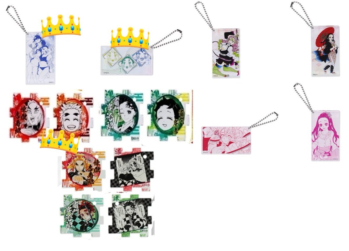 交換/譲渡】鬼滅の刃 繋がるアクリルパズル 第1弾 第2弾 原画展 譲