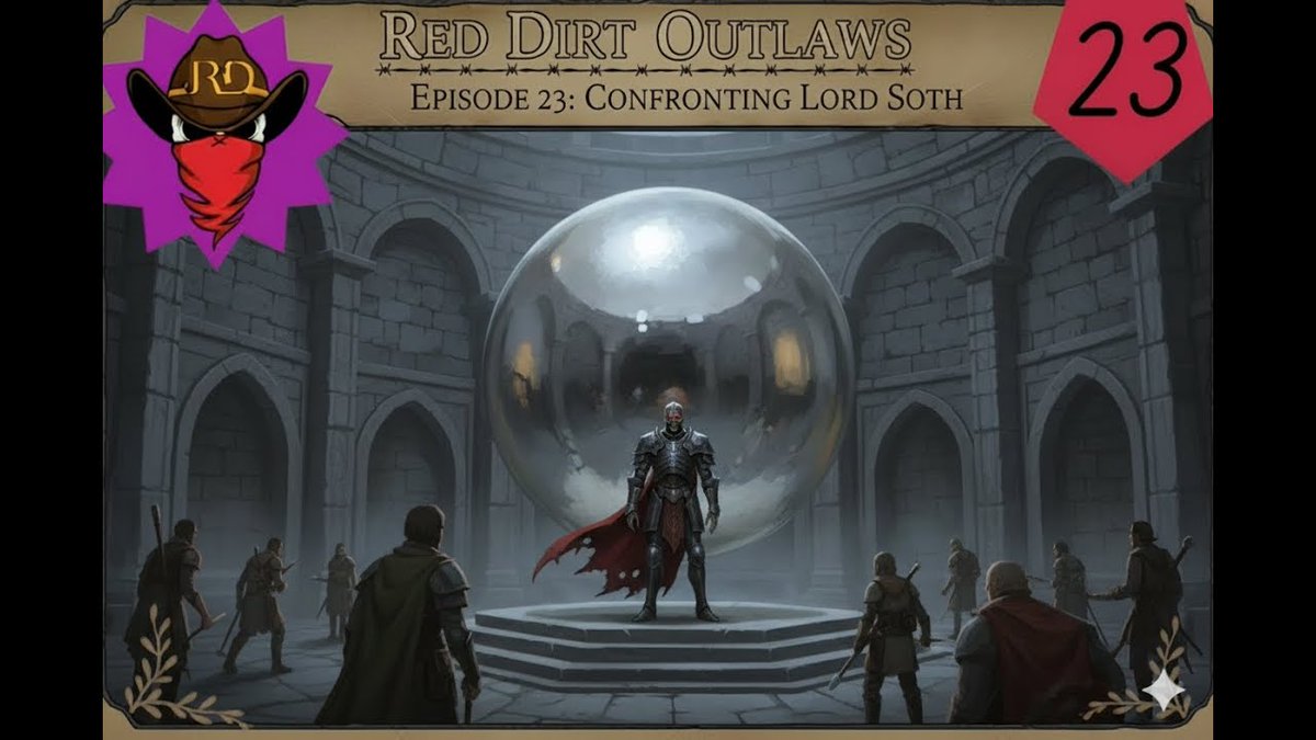 In the latest episode of the Red Dirt Outlaws, our thieves find themselves facing off against a famous death knight on the world of Krynn. You can watch "Confronting Lord Soth" on the <a href="/RedDirtRPG/">Red Dirt RPG</a> <a href="/YouTube/">YouTube</a>    page - tinyurl.com/s9j8kehn
#ttrpg #actualplay #dnd5e