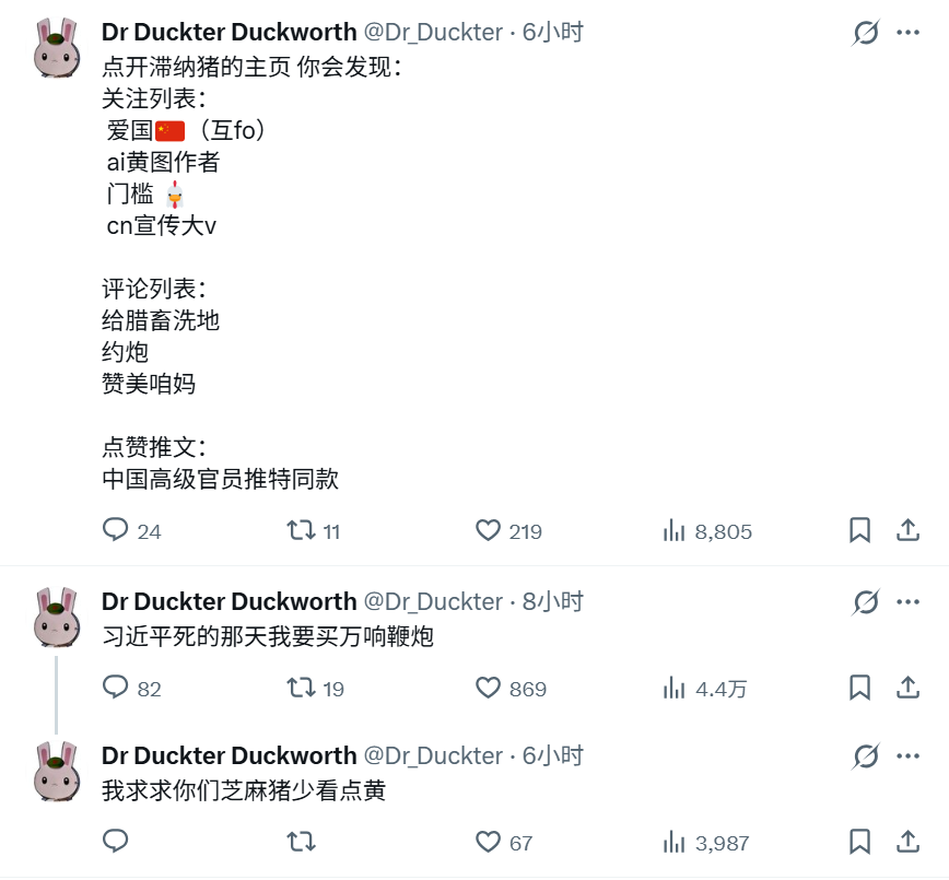 Dr Ducky Drizzy Duckter Duckworth DingDongji tweet media