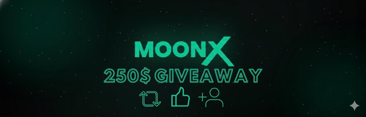 CryptoXLARG's tweet image. 🎁 250$ Giveaway 5 Winner ! 🎁

In Partnership with @MoonX_Global, I’m Giving Away 5 × $50 in $BTC 💸

✅ How to enter:

- This Post Retweet And Like
- Follow @MoonX_Global

ℹ️ About MoonX

MoonX is a crypto exchange offering high-leverage trading, with leverage options of up to…