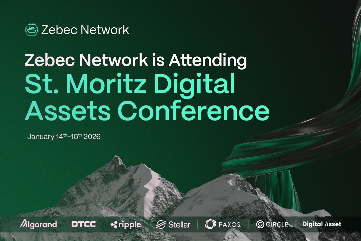 Zebec_HQ's tweet image. Zebec will be in St. Moritz for the Digital Assets Conference Week from January 14–16 alongside our partners at @Algorand.

If you’ll be there and want to connect, please reach out!
We’re also hosting a Mixer at St Moritz, bringing together founders, investors, and Web3 leaders.