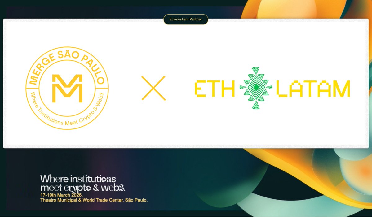 We're joining <a href="/mmerge_io/">MERGE Madrid & São Paulo</a> São Paulo 2026 as partners 🇧🇷🤝

From March 17–19, MERGE takes over two iconic São Paulo venues: Theatro Municipal and World Trade Center, bringing together 5,000+ attendees, 250+ speakers, and leading institutional ecosystem players.