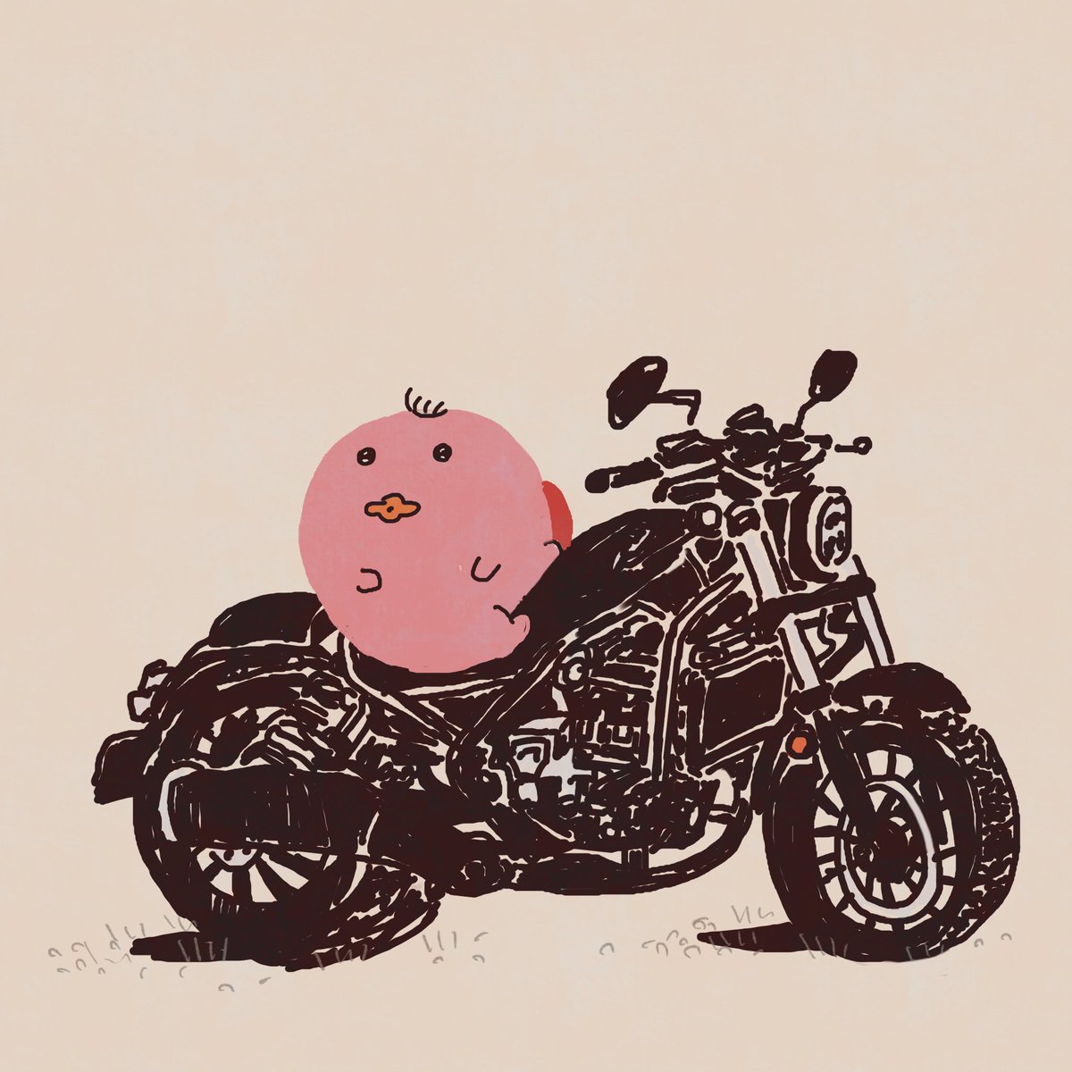 座らせてもらったカッパちゃん🥒