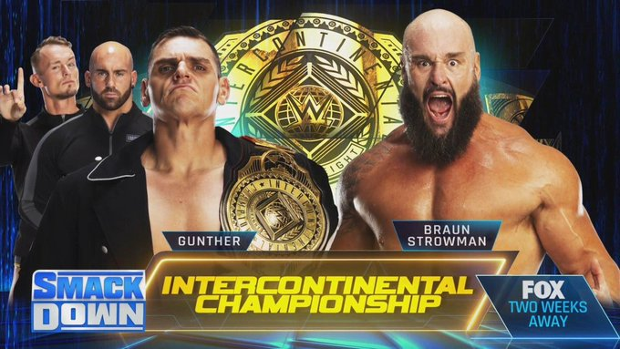 wrestle_hist's tweet photo. 1/13/2023
Gunther defeated Braun Strowman to retain the Intercontinental Championship on SmackDown from the Resch Center Arena in Green Bay, Wisconsin.
#WWE #SmackDown #Gunther #Walter #TheRingGeneral #Imperium #BraunStrowman #MonsterAmongMen #IntercontinentalChampionship https://t.co/md3HLRo5jY
