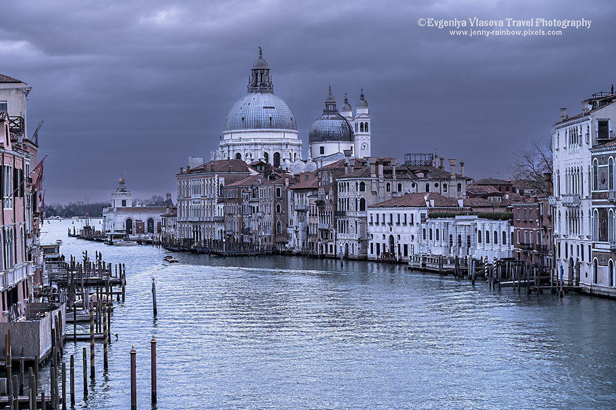 Venice Grand Canal and Basilica Santa Maria della Salute with Stormy Sky - Vintage Silver
 by Jenny Rainbow.
Fine Art Prints available here: shorturl.at/MTX9R 
#FineArtPhotography #LuxuryWallArt #VeniceArt #VenicePhotography #ArtCollectors #GalleryWall 
#OldWorldCharm