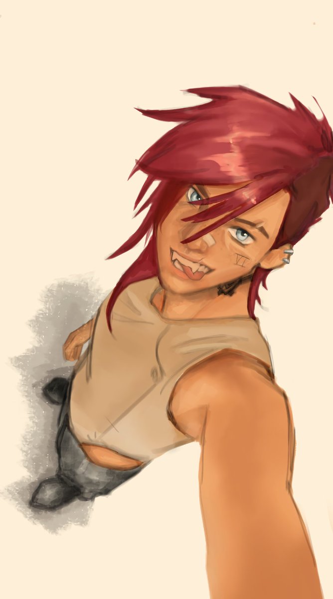 Actors AU Vi taking a selfie on set before filming
#viarcane #arcane