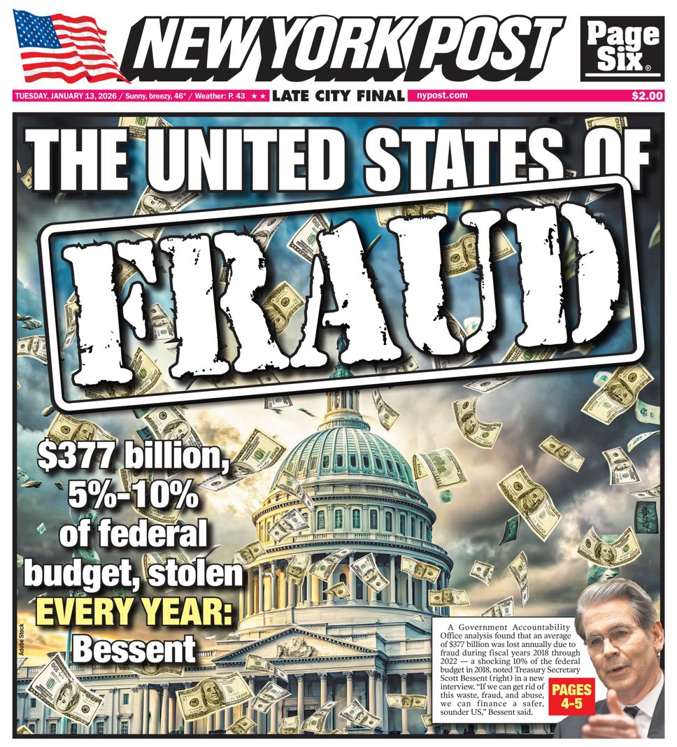 WUTangKids's tweet image. Cool story….so tell @SecScottBessent to check the Pentagon and their $850B budget….oh wait they’ve failed an audit the last 8 years in a row