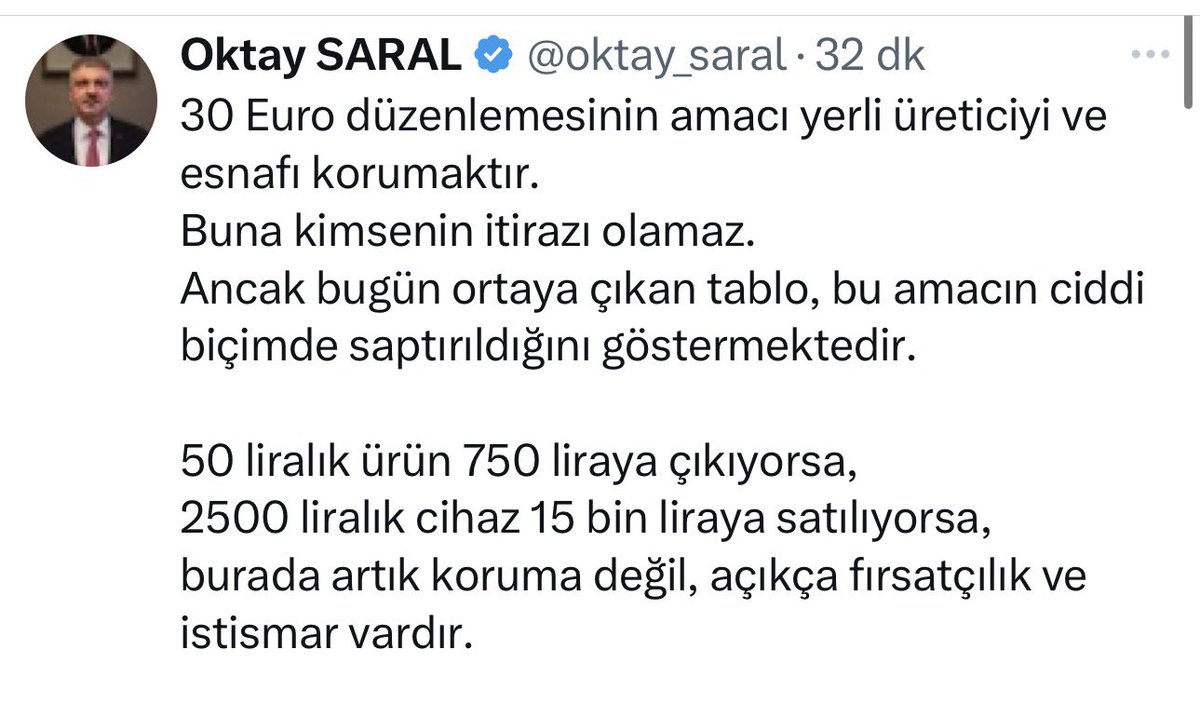 Cumhurbaşkanı Danışmanından da desteği aldık.

Karardan vazgeçilecek gibi, yüklenin 😊