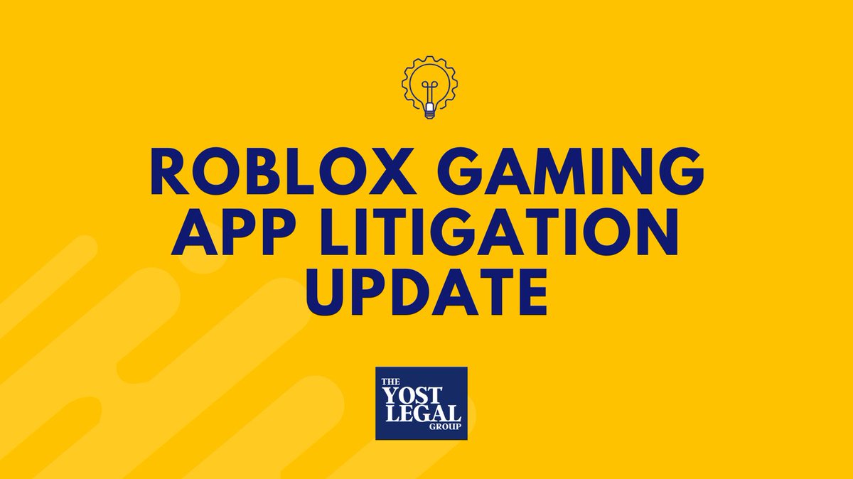 YostLegalGroup's tweet photo. The U.S. Judicial Panel on Multidistrict Litigation centralized all federal lawsuits against Roblox into a new multidistrict litigation (MDL). To learn more, go to https://t.co/v9pMAlr6OH
#RobloxLawsuit #RobloxChildAbuse #KeepChildrenSafe #TheYostLegalGroup https://t.co/niotO2XR2z