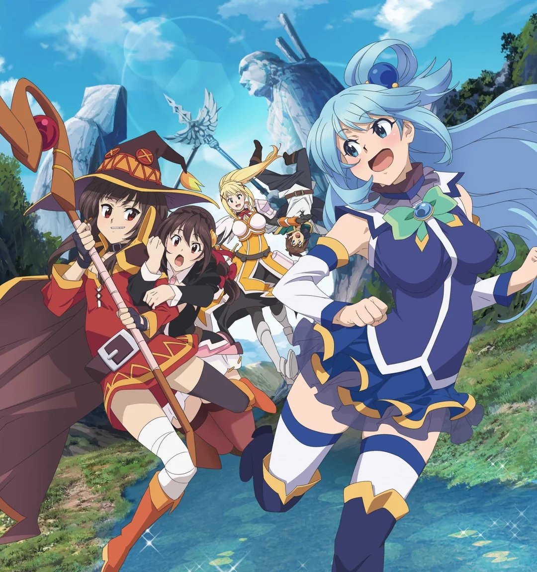 WDN_Topic's tweet image. 📺 | Anime
Se ha anunciado la producción de una cuarta temporada para "KonoSuba: God's Blessing on This Wonderful World!" como parte del décimo aniversario del anime. #Anime #KonoSubarashiiSekaiNiShukufukuWo #Konosuba