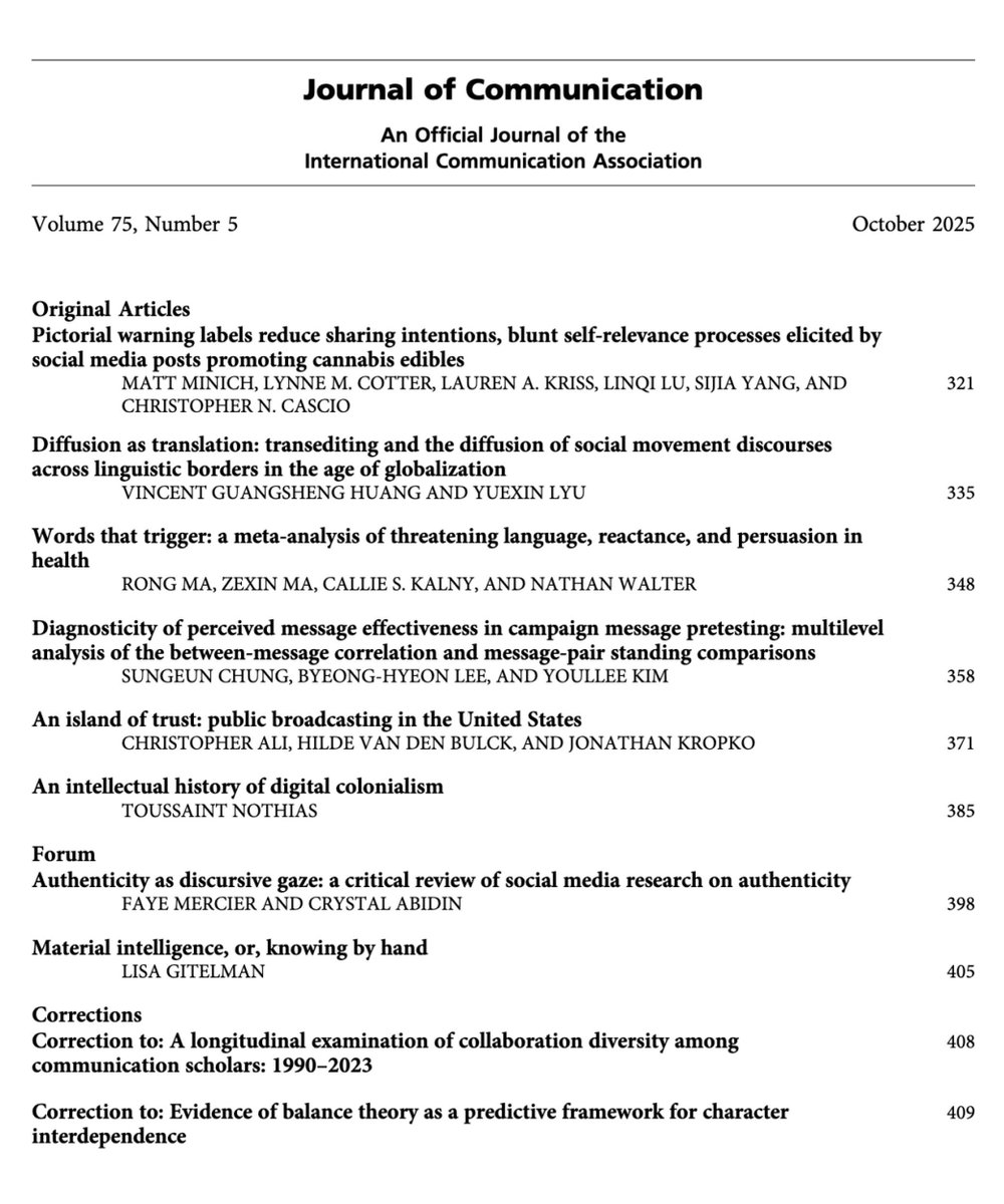 Journal of Communication tweet media