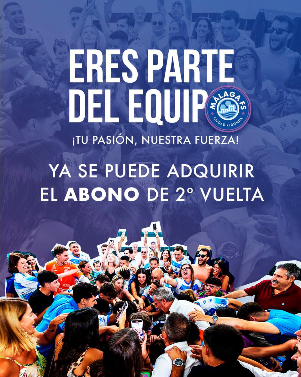 MalagaFS's tweet photo. Carranque es nuestro fortín 🏰 y te necesitamos para fortalecer 🛡️👊🏻 su defensa.

Atento 👀 ⚠️
*️⃣ Compra el abono de 2ª vuelta que incluye el choque del sábado (18h) 🆚 Avanza.
👉🏻 https://t.co/dbavJ2Lye3
*️⃣ Promoción para el abonado de principio de temporada.

#EresParteDelEquipo https://t.co/r72WVYed17