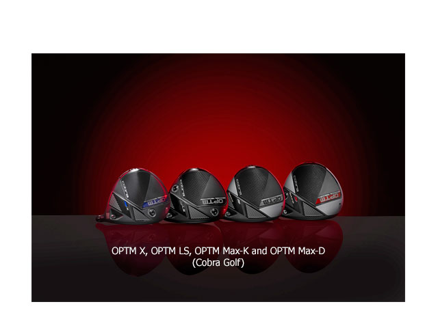 Cobra’s new premium metalwoods family called OPTM is populated by four drivers: OPTM LS, OPTM X, OPTM Max-K and OPTM Max-D. All feature AI-Optimized POI shaping and AI-Optimized POI weighting. tinyurl.com/494zwvdw