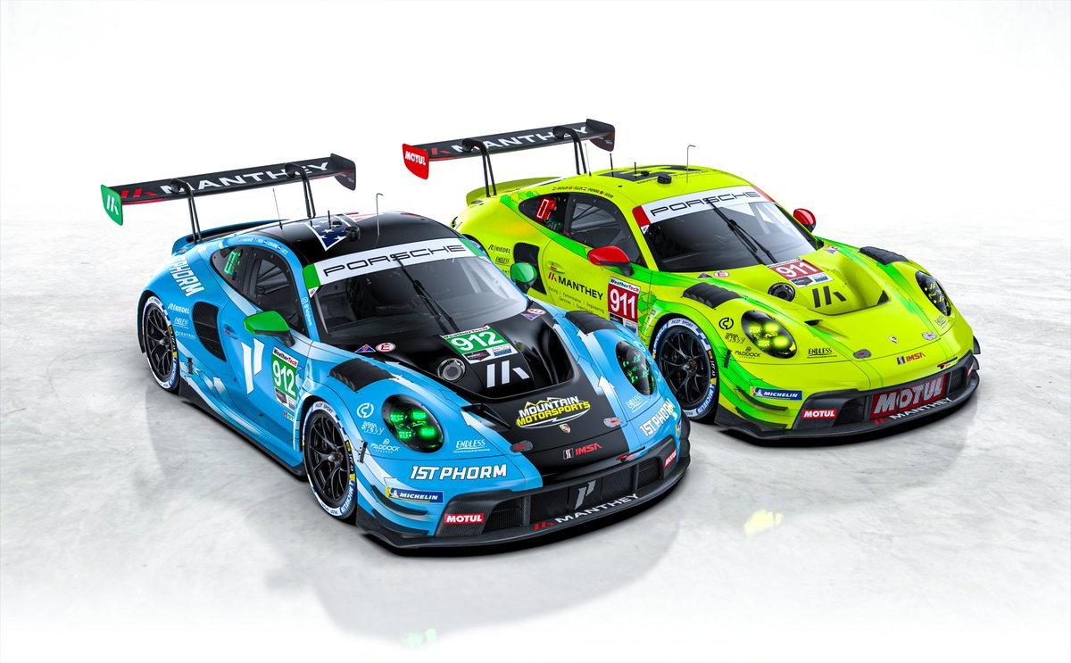 manthey_racing's tweet image. Presenting our squad for the @IMSA Rolex 24 at @DAYTONA🔥

We're counting down the days until our Grello and Manthey 1st Phorm Porsche make their American debut. Track action starts with the ROAR this Friday!

#Manthey #Porsche #IMSA #911GT3R #1stPhorm #Daytona #Rolex24