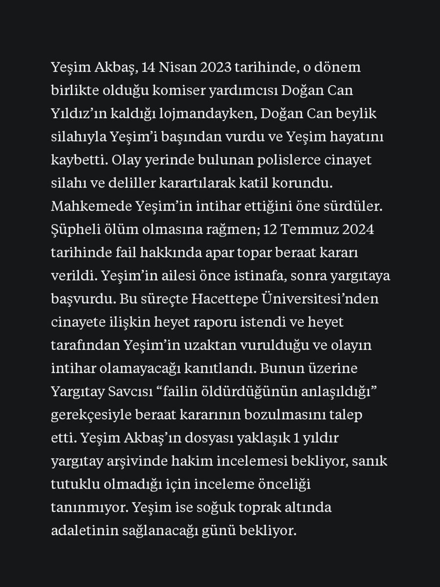 dogaperisidir's tweet photo. yeşim’in olayını daha fazla yayabilmek umuduyla kısaca özetlediğim bir blog yazısı yayımladım substack’te, bakmak istersiniz belki. https://t.co/5itEDcl4fE