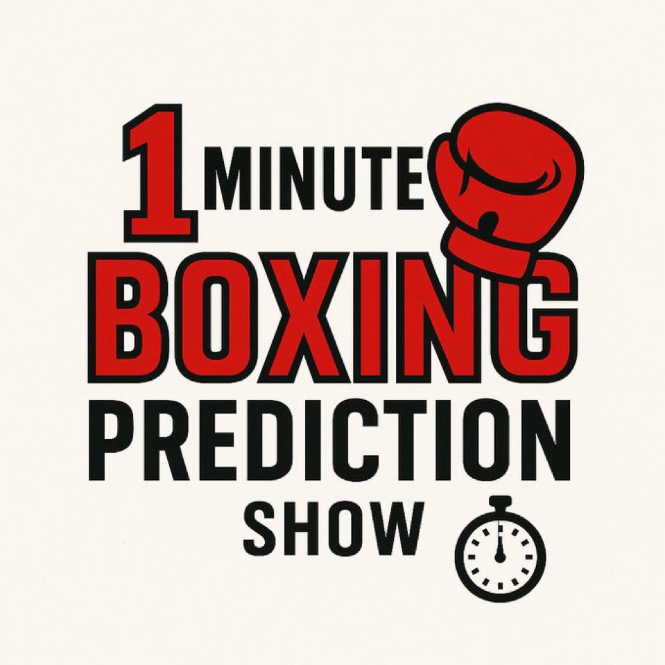 Sponsor Slot Open ‼️
Partner with the 1 Minute Boxing Prediction Show 🥊
Reach engaged fight fans across X, Instagram, Facebook &amp; YouTube.
DMs open. Shares/RTs appreciated 🫡