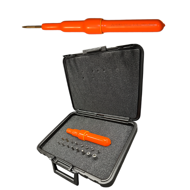 Cementex1000V's tweet image. Need precision torque control &amp;amp; electrical safety? #Cementex’s 1050 Torque #Screwdriver (plus kit) gives you micrometer‑scale accuracy from 10–50 in-lbs, anti‑backlash repeatability, and double insulation rated to #1000VAC #1500VDC. bit.ly/4imavKF #InsulatedTools