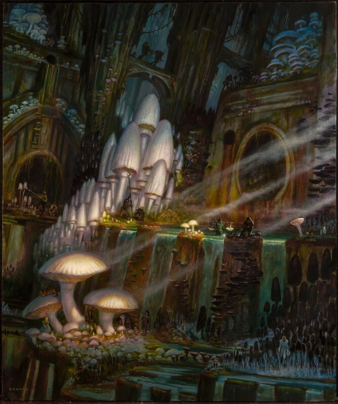 EleshNorn47's tweet image. Donato Giancolaの《ゴルガリの腐敗農場》にはウォーリーが描かれているって話題になっている。