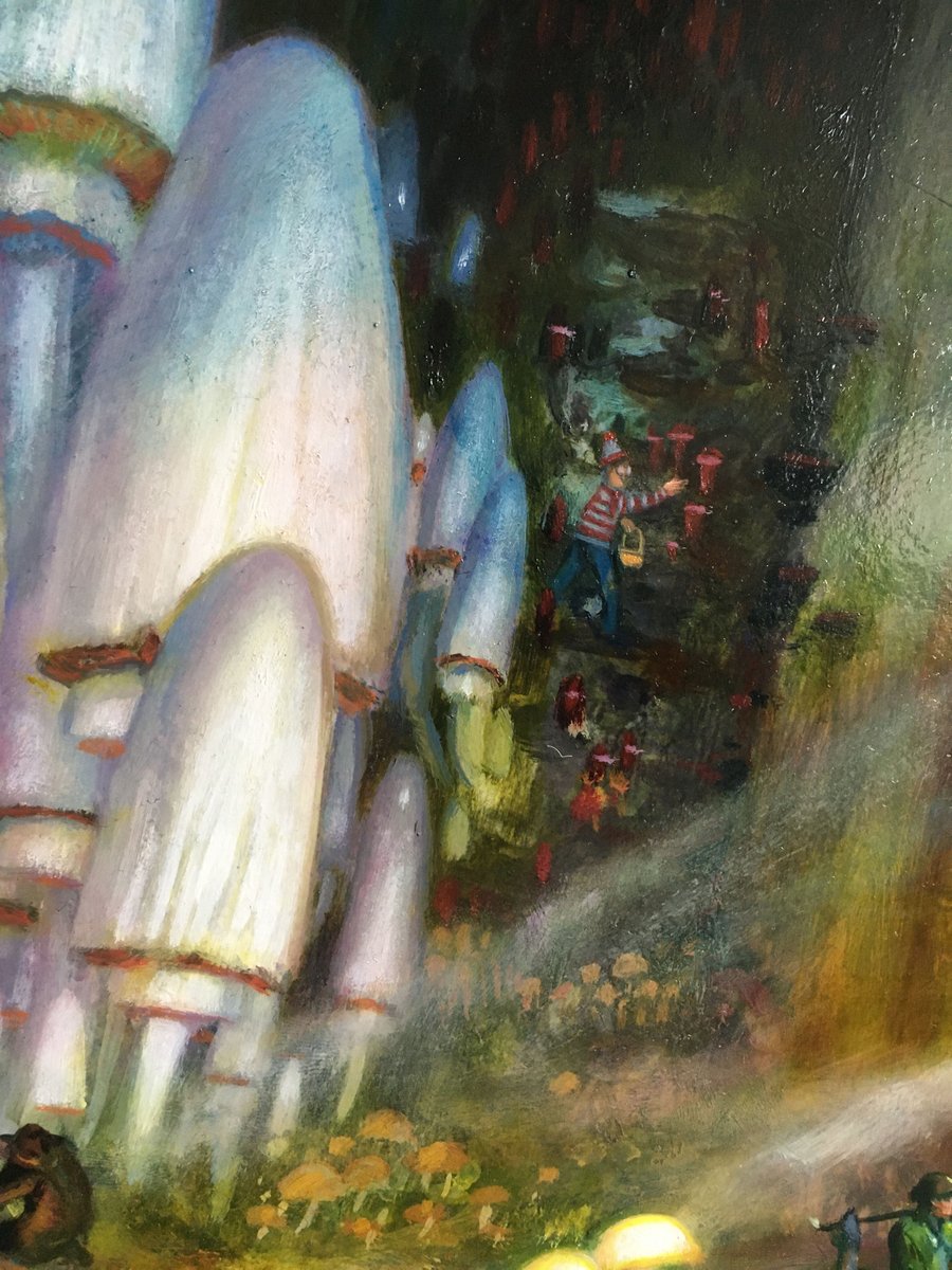 EleshNorn47's tweet image. Donato Giancolaの《ゴルガリの腐敗農場》にはウォーリーが描かれているって話題になっている。