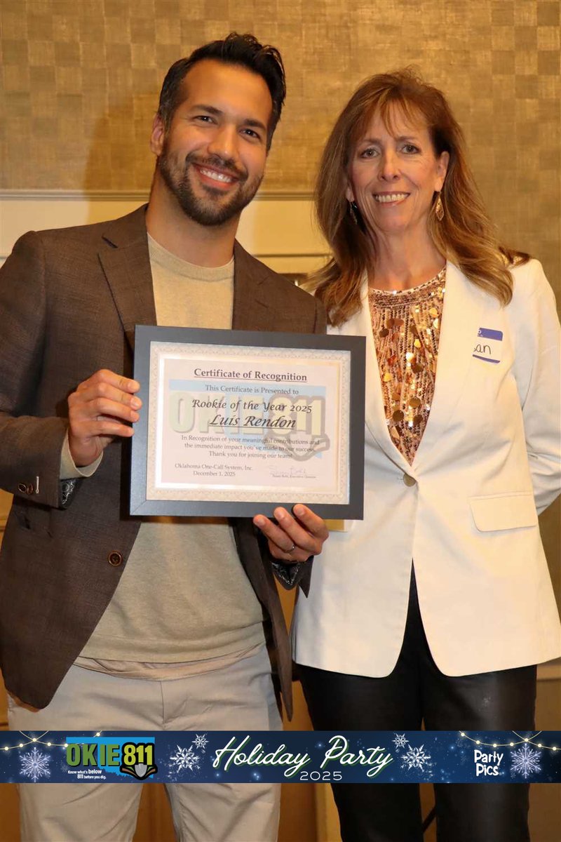 Congratulations to our Rookie of the Year 2025 - Luis Rendon, Education &amp; Outreach Liaison, for his meaningful contributions and the immediate impact he's made to our success.