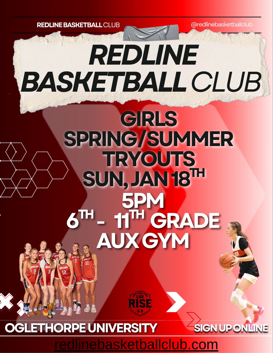 coachjjonus's tweet image. Girls Travel Basketball - Spring 2026

✅ Professionally coached by Oglethorpe Head Girls Coach Jasen Jonus
✅ Player Development 
✅ Organized &amp;amp; Top Notch Communication 
✅ Grades 6th-11th

Register Online: RedlineBasketballClub.com