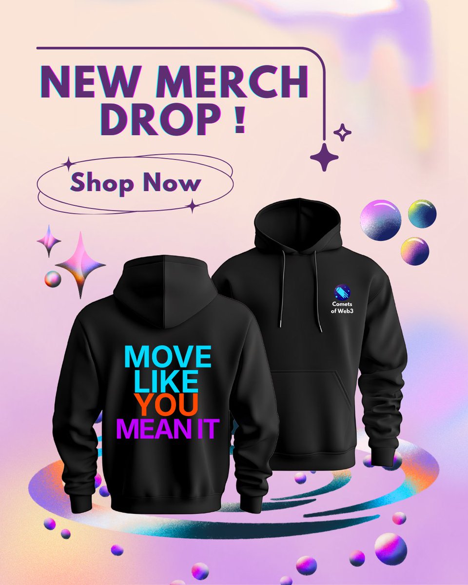 cometsweb3's tweet image. New hoodie just dropped! ☄️

We’ve been working on this one for a while, and it’s finally here! Clean look, solid quality, and comfortable enough for long build sessions. 

It’s inspired by the language behind @SuiNetwork and designed for anyone who’s part of the ecosystem or…
