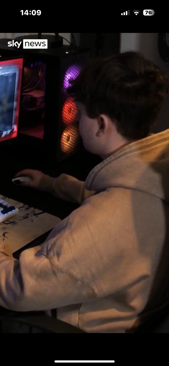 qmc's tweet image. claims to have PTSD watching someone shoot themself then plays a shooter game (CS2 if im correct) benefits must be killing it for you lad