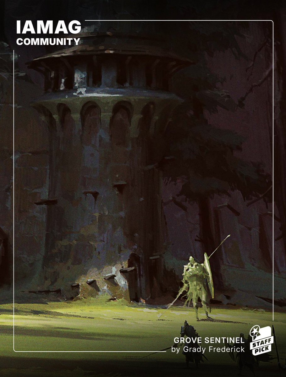 iamagco's tweet photo. New IAMAG Community Staff Pick - Grove Sentinel by Grady Frederick
Check the full version and submit your art on IAMAG Community - https://t.co/HkfBJKgLe5
#art #artist #conceptart #visualdev #digitalartist #fantasy #medieval #war #iamag #iamagcommunity #fantasy https://t.co/v1xpUtMXlw