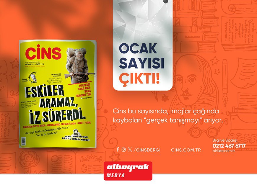 📌Cins Ocak Sayısı Çıktı!

📍Şimdi birlikte.com.tr

📍Bilgi ve Sipariş için; 0212 467 67 17

📍WhatsApp Sipariş Hattı: 0535 250 48 48
#dergi #dergilikheryerde #abonelikmerkezi #abone #dergiaboneliği #dergilerim #dergiokumak #dergiokuyorum #iyikidergilervar