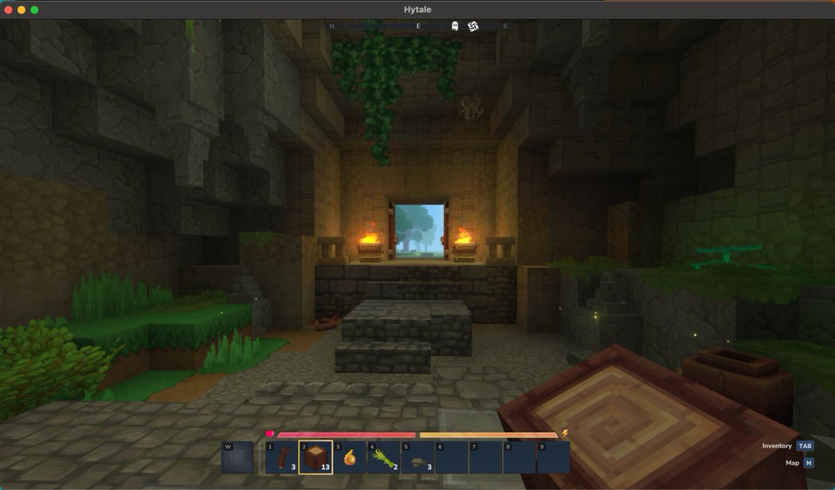 Playing @Hyale on macOS! #Hytale