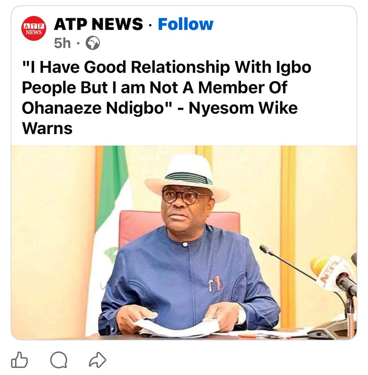ChinasaNworu's tweet image. Biafrans &amp;amp; IPOB media kindly keep a close  watch on this horrible individual called Wike , as long as I know Igbos don’t like or want any relationship with this man and we shall demonstrate to the world any moment from  now that traitor must not be associated with Igbo @GovWike