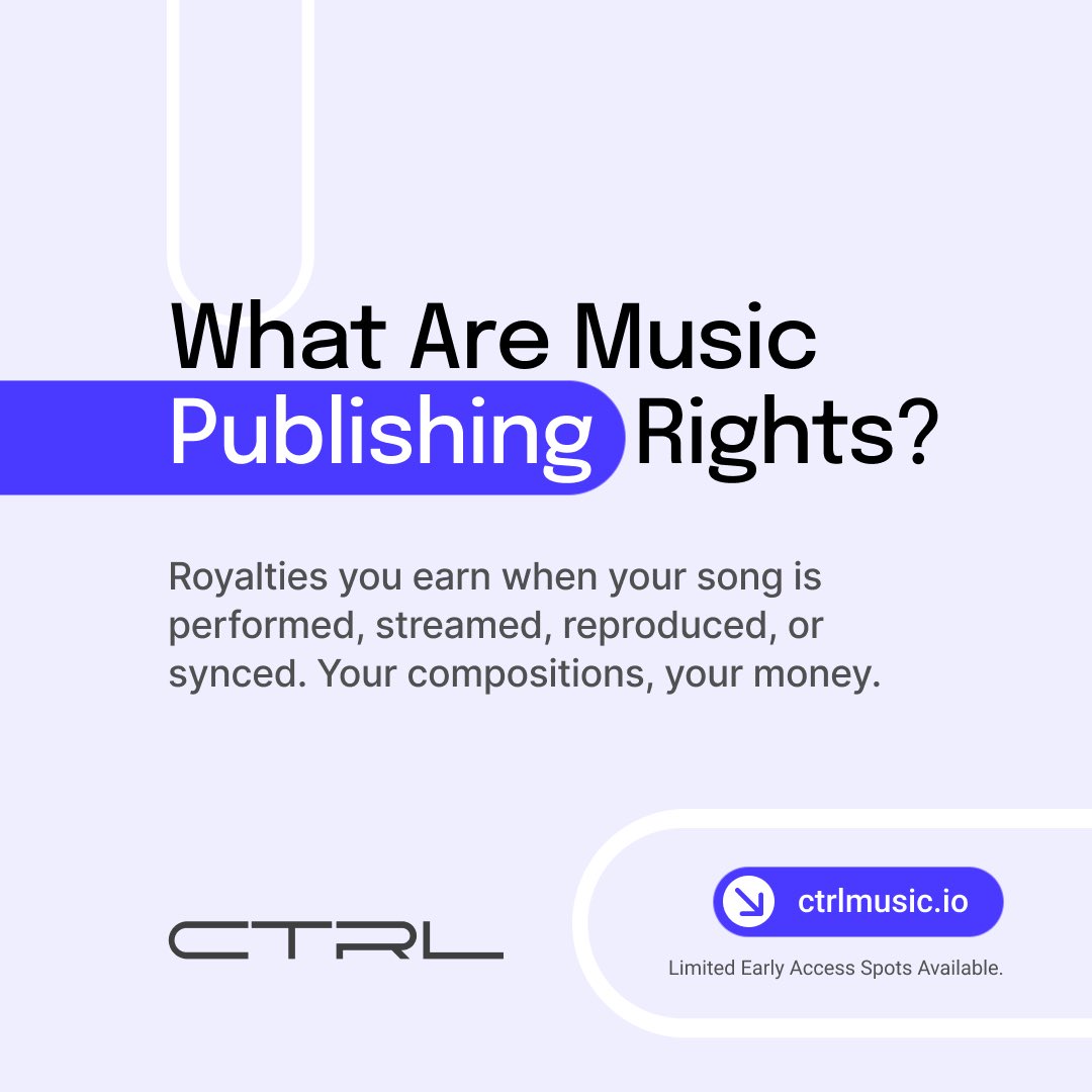 Every time your song plays on radio, streaming services, or TV, it’s money in your pocket. Make sure your works are fully registered across all societies worldwide to claim every cent you’ve earned. 🤑

🔗 in bio. 

#MusicRights #CTRLMusic #Royalties